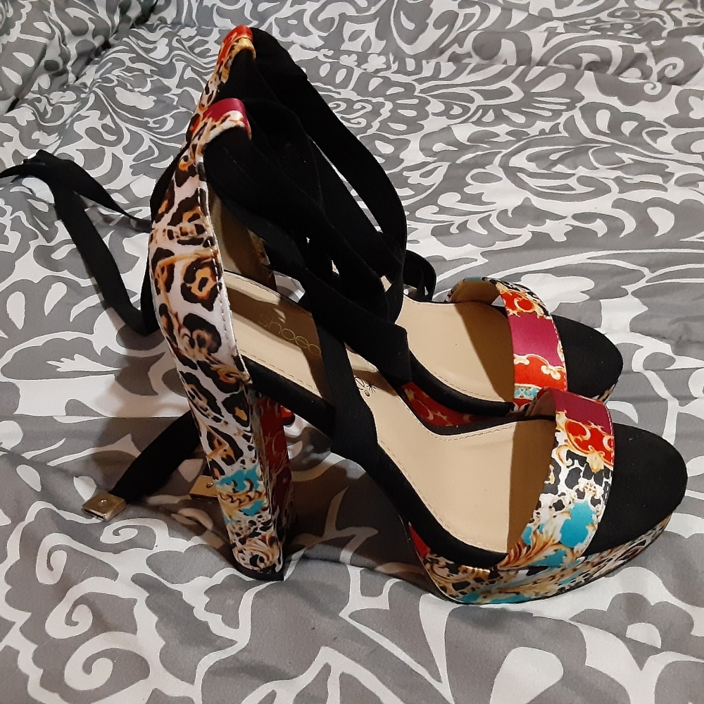 Colorful Cheetah Print Heels